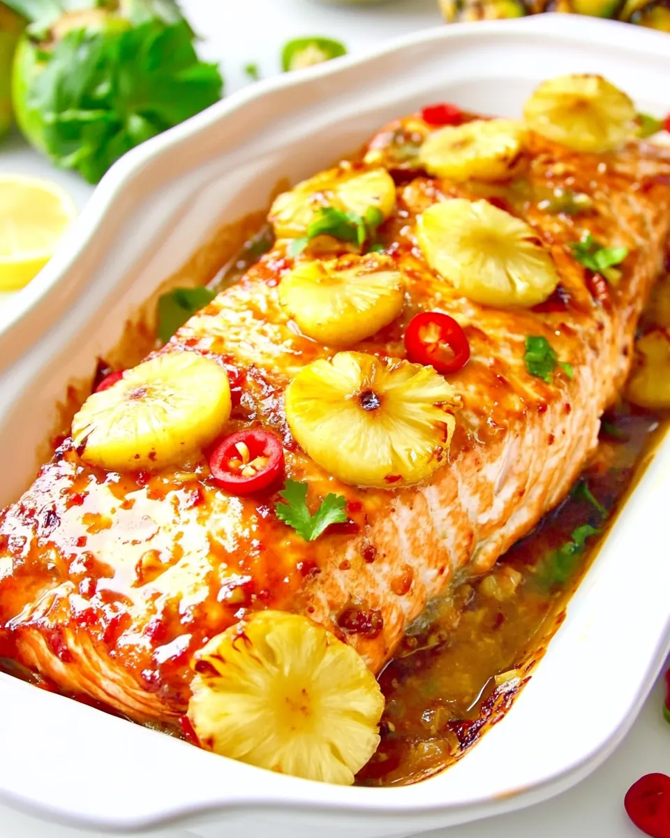 Sweet Chili Pineapple Salmon