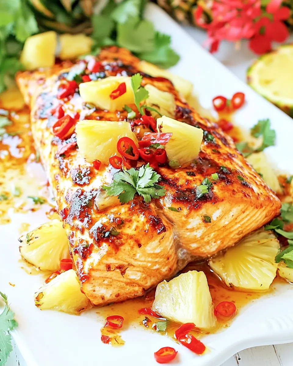 Sweet Chili Pineapple Salmon