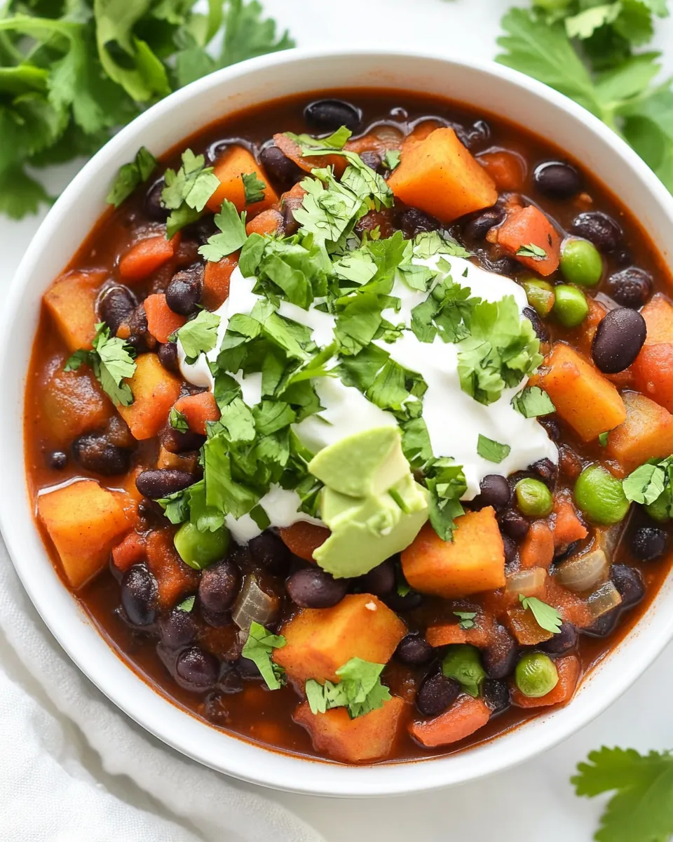 Sweet Potato Black Bean Chili