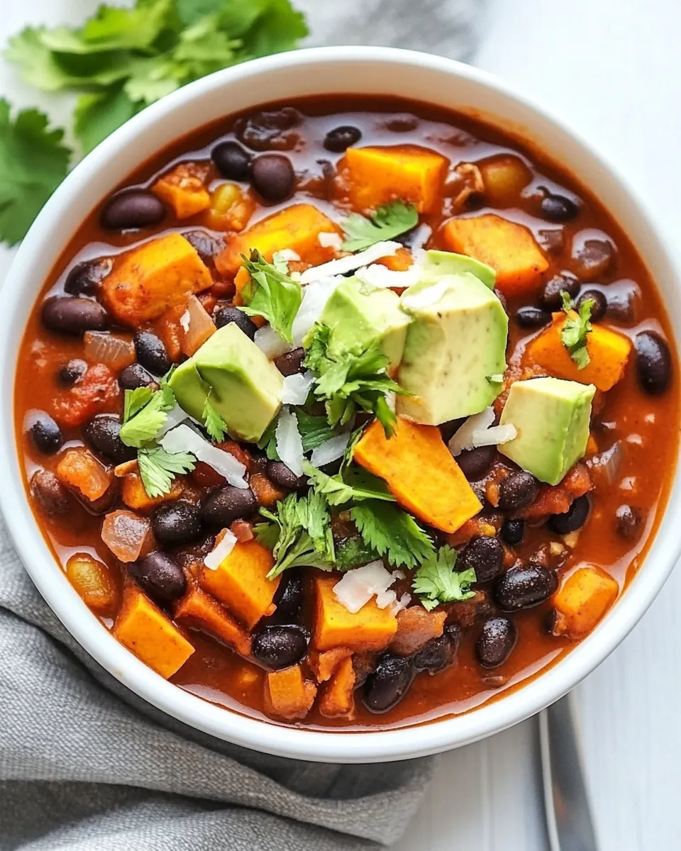 Sweet Potato Black Bean Chili