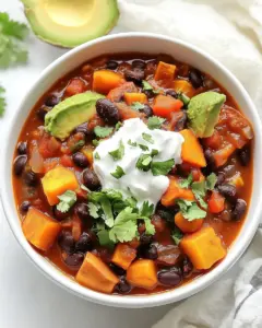 Sweet Potato Black Bean Chili