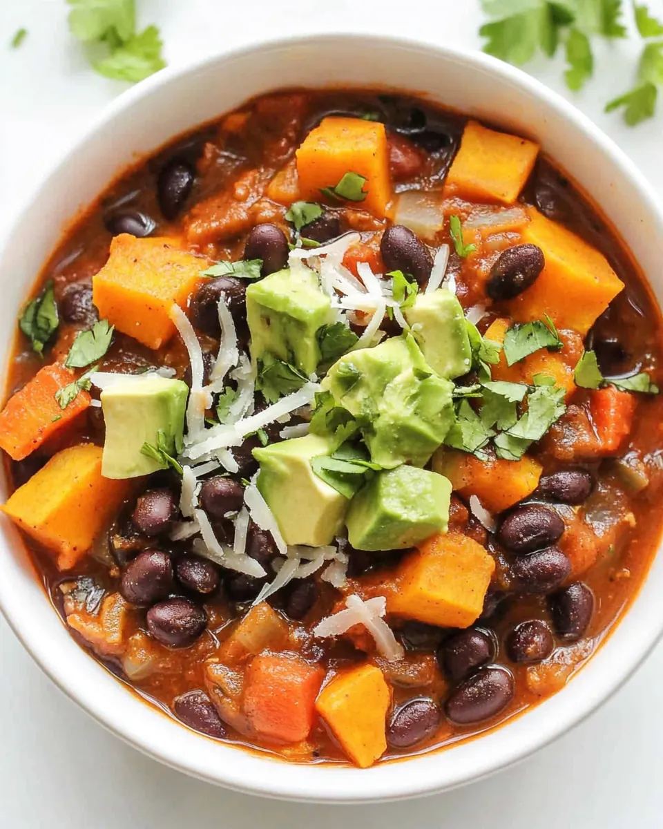 Sweet Potato Black Bean Chili