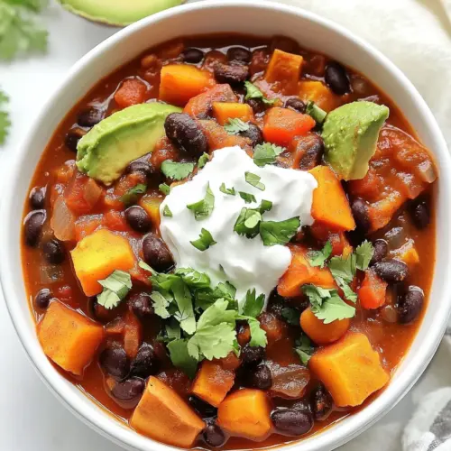 Sweet Potato Black Bean Chili