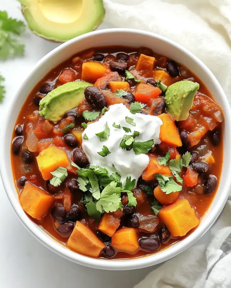 Sweet Potato Black Bean Chili