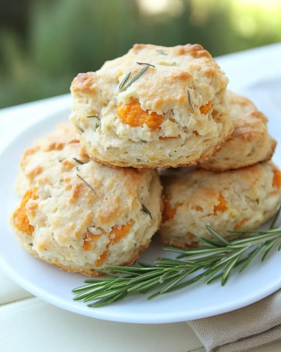 Sweet Potato Rosemary Biscuits