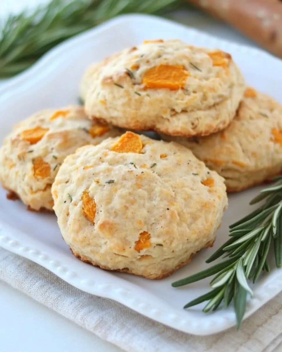 Sweet Potato Rosemary Biscuits