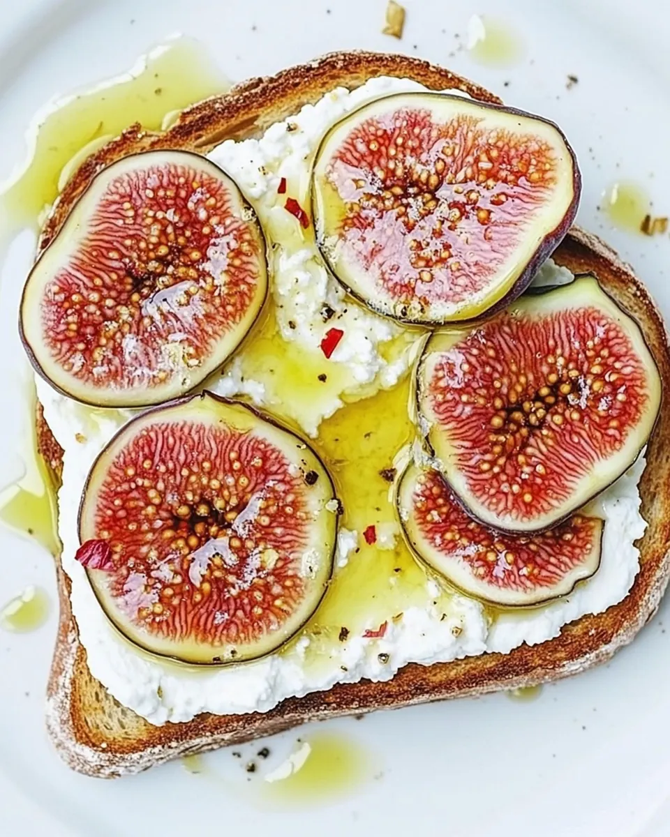 Sweet Ricotta and Fig Toast