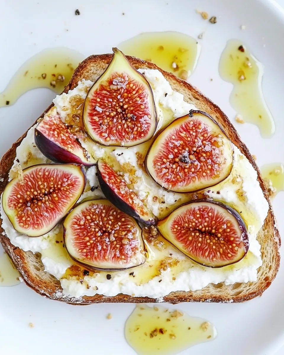 Sweet Ricotta and Fig Toast