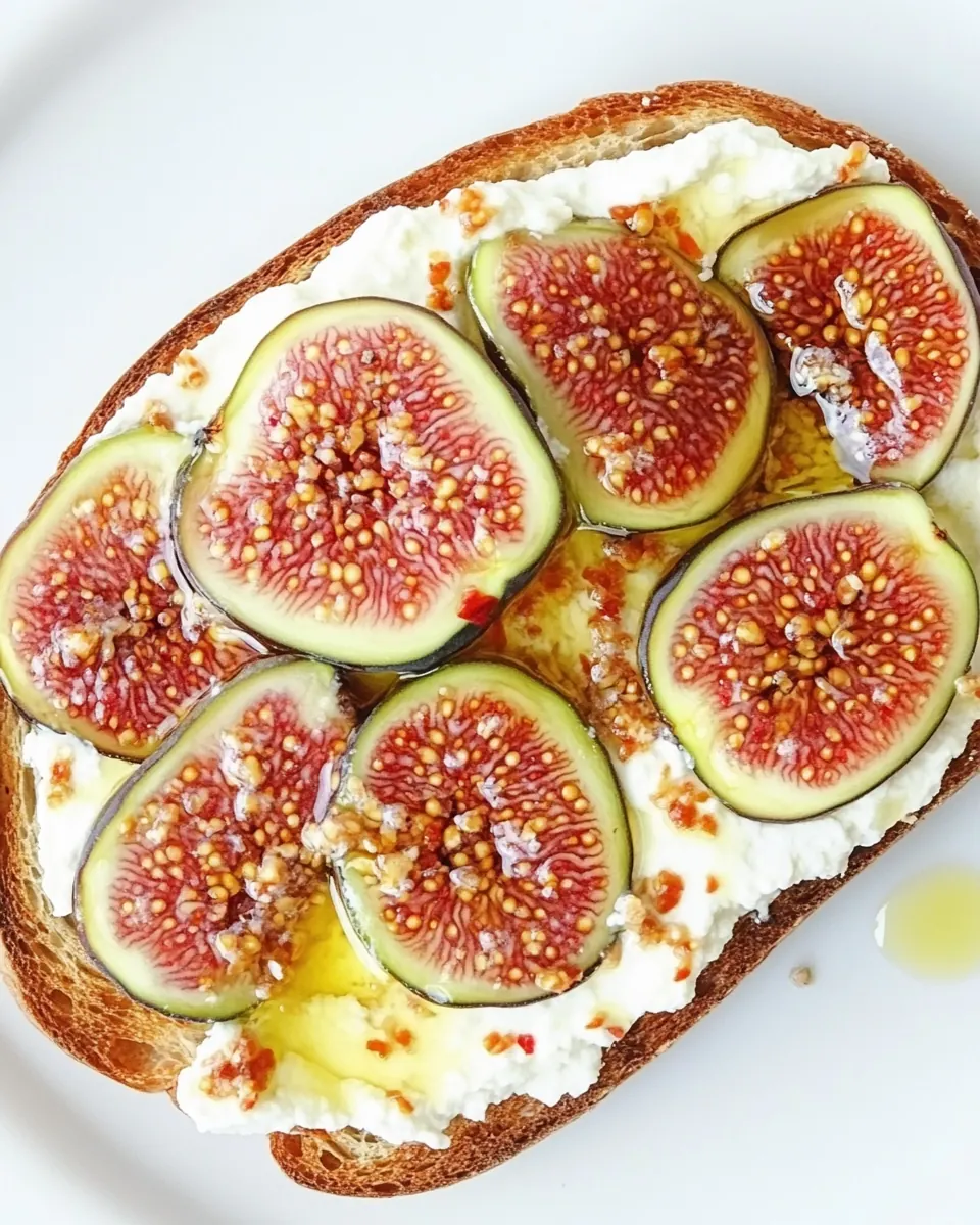 Sweet Ricotta and Fig Toast