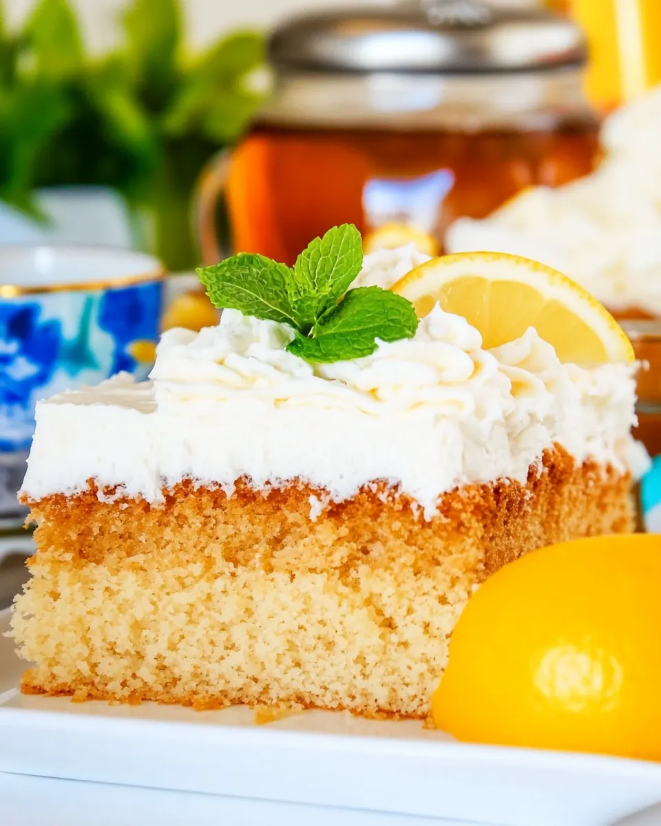 Sweet Tea and Lemonade Cake