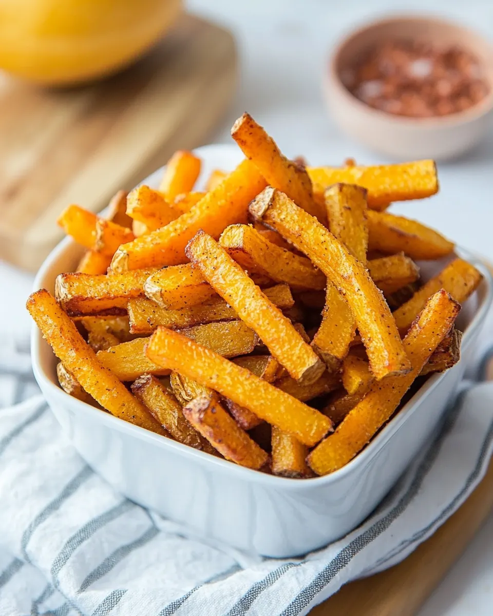 Sweet and Salty Butternut Squash Fries