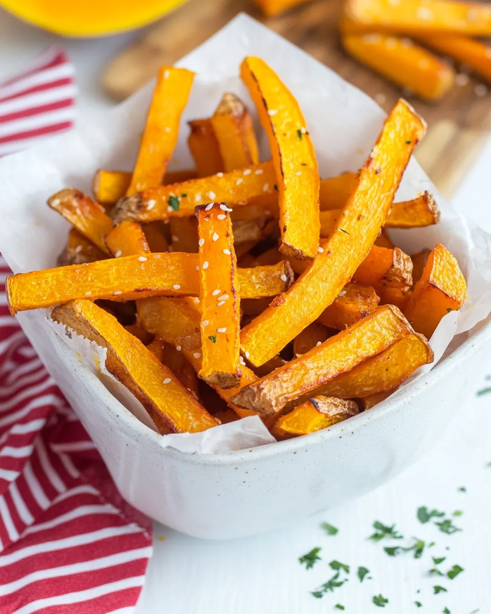 Sweet and Salty Butternut Squash Fries