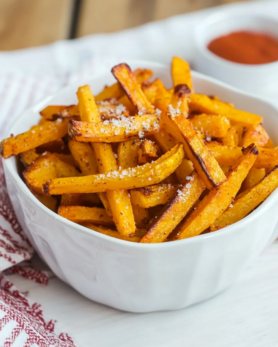 Sweet and Salty Butternut Squash Fries