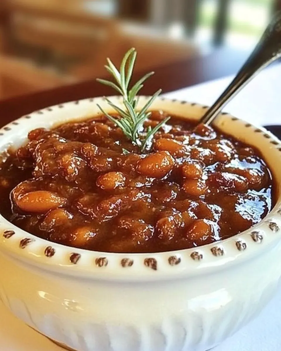 Sweet and Spicy Brisket Baked Beans