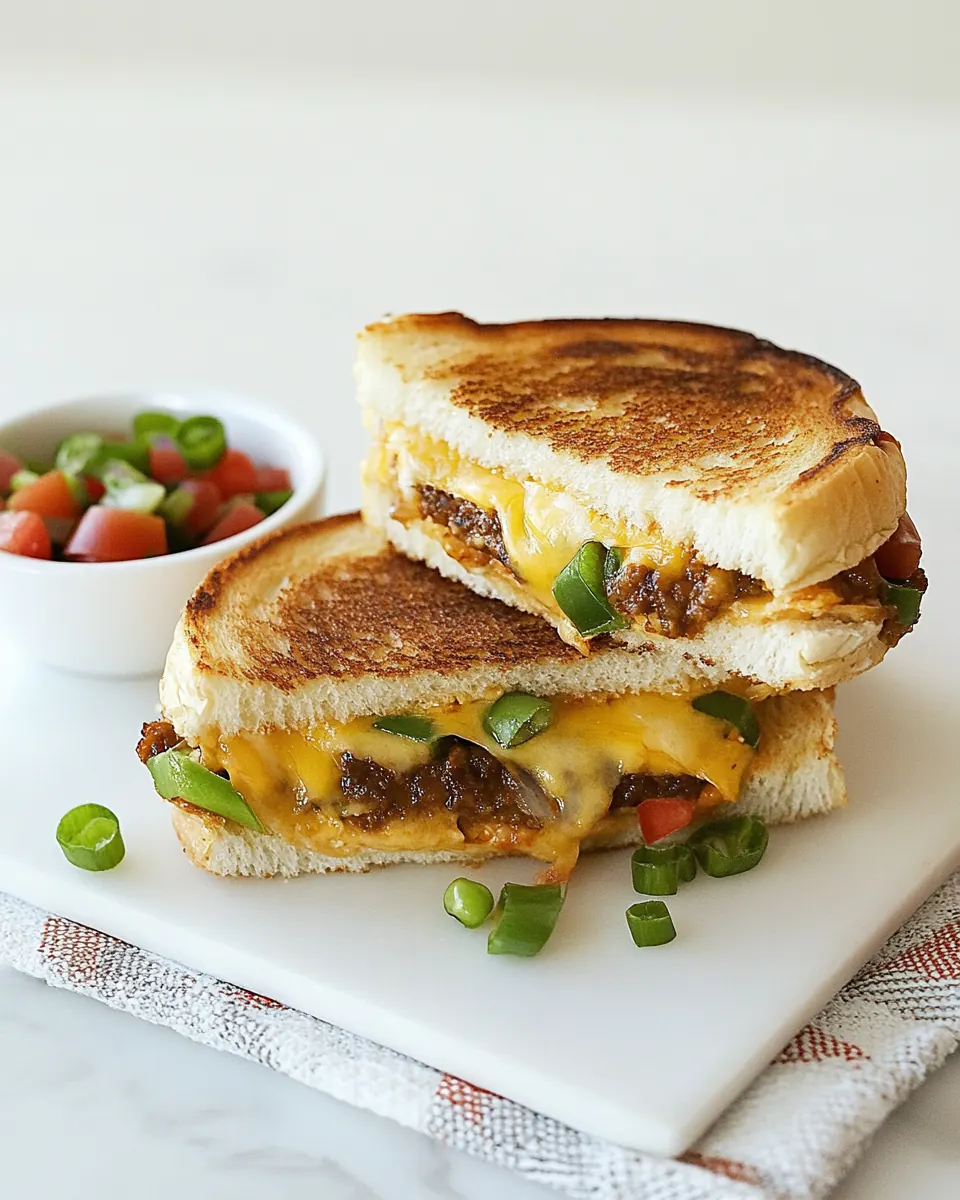Taco Grilled Cheese Sandwich