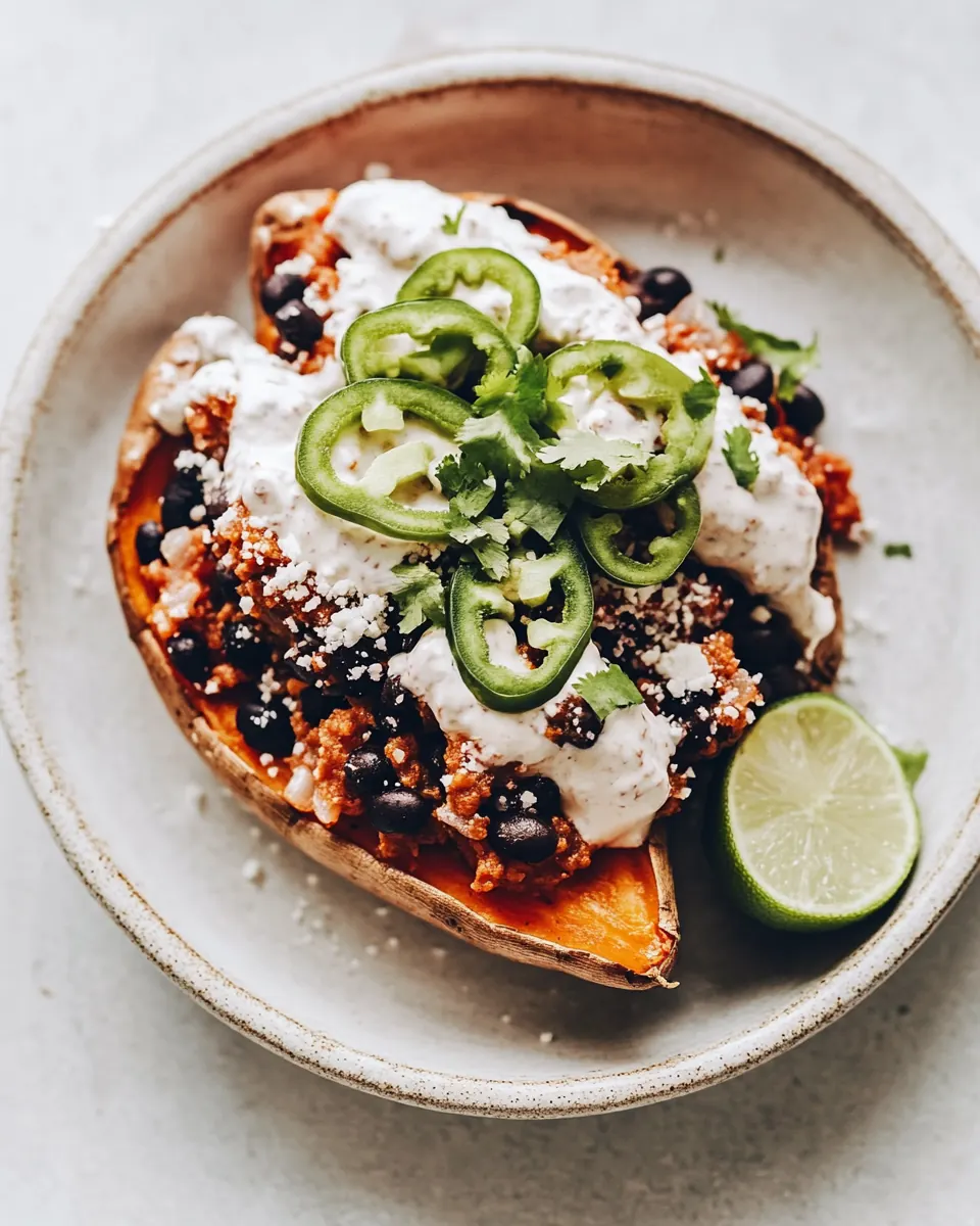 Taco Stuffed Sweet Potatoes