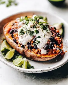 Taco Stuffed Sweet Potatoes