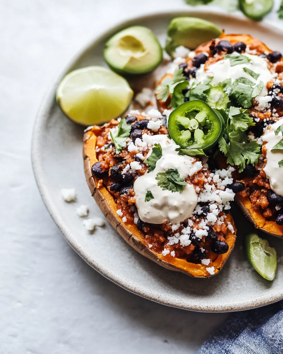Taco Stuffed Sweet Potatoes