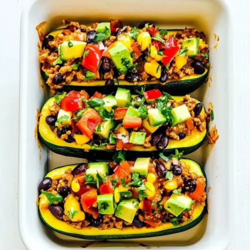 Taco Stuffed Zucchini Boats