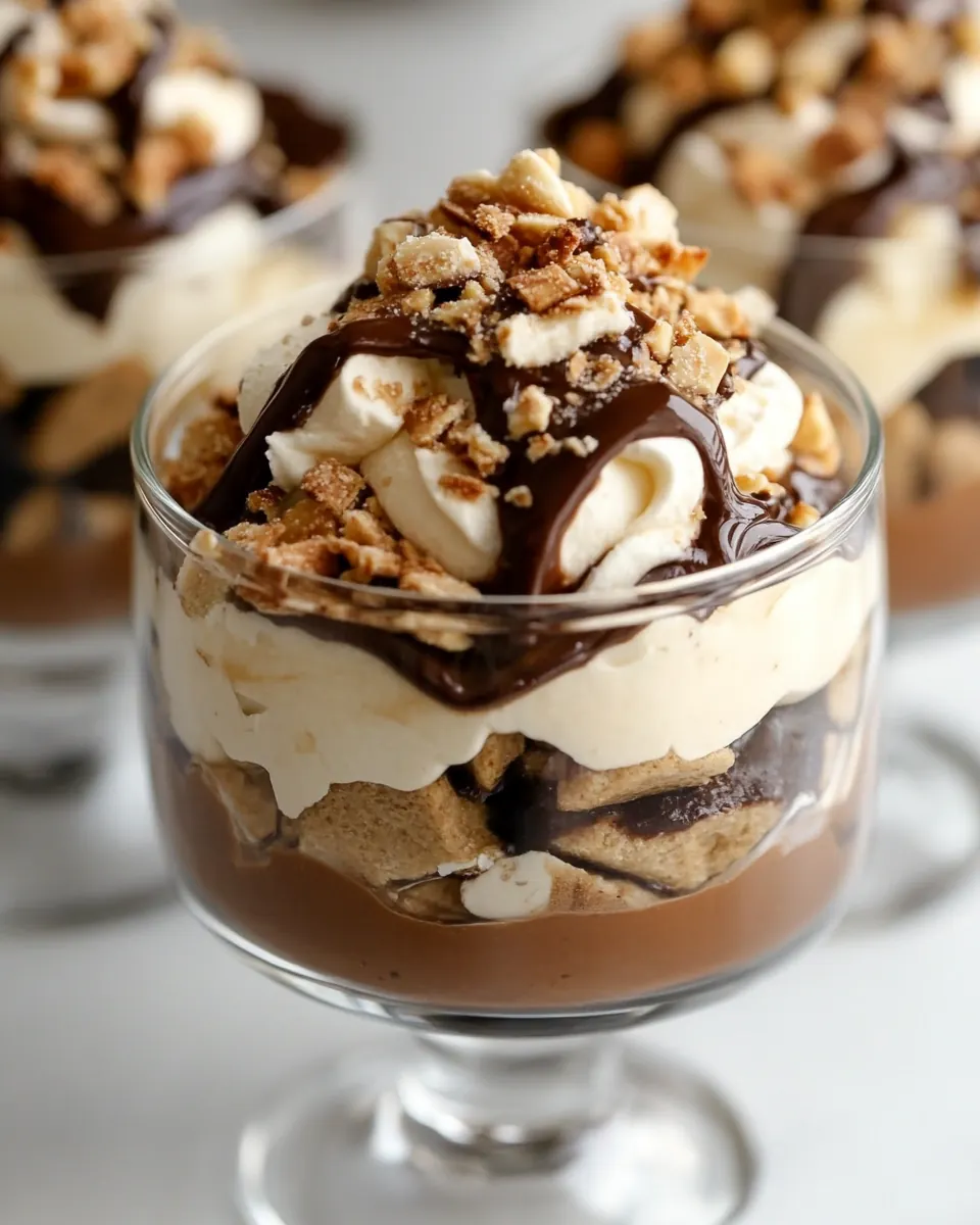 Tagalong Peanut Butter Parfaits