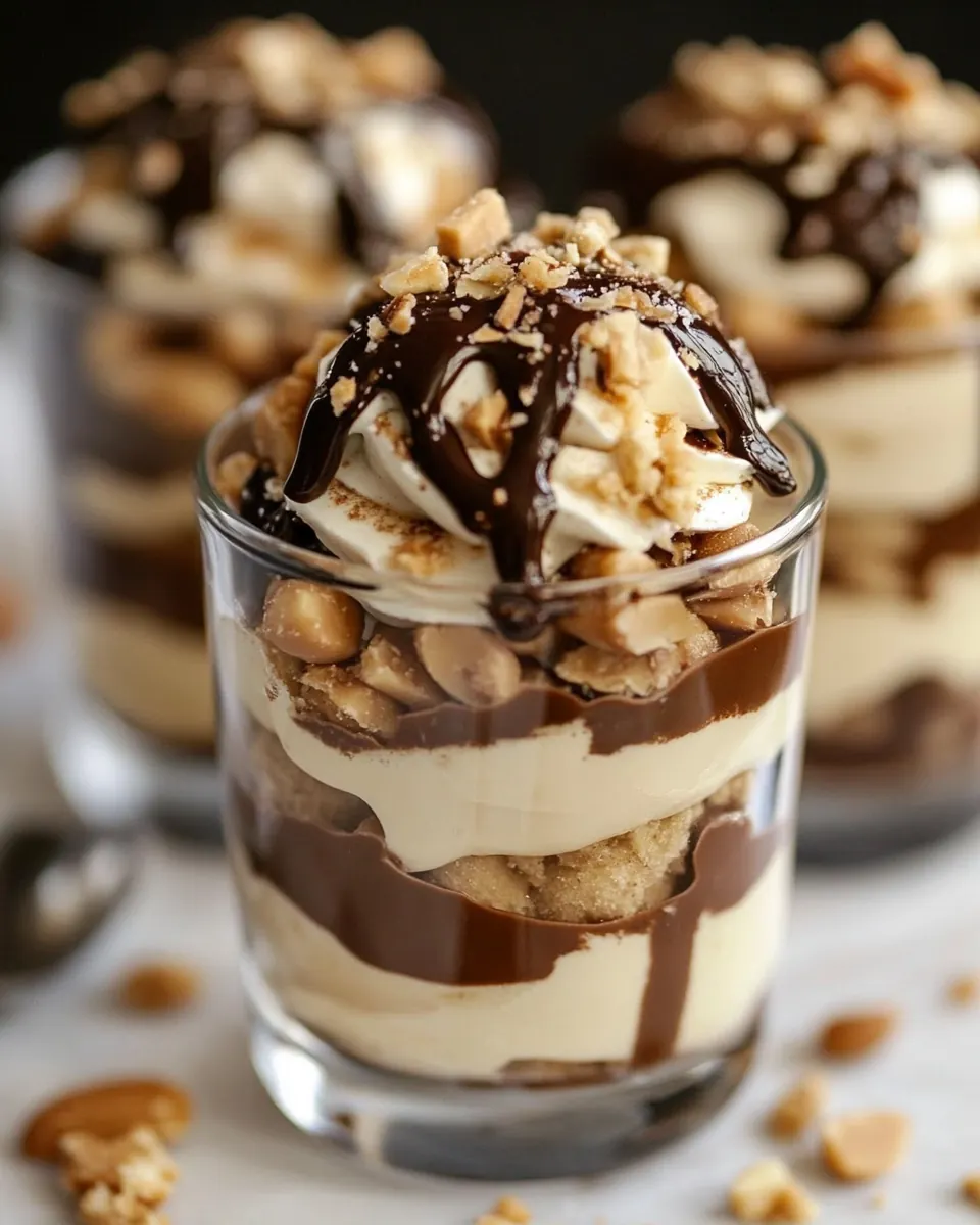 Tagalong Peanut Butter Parfaits
