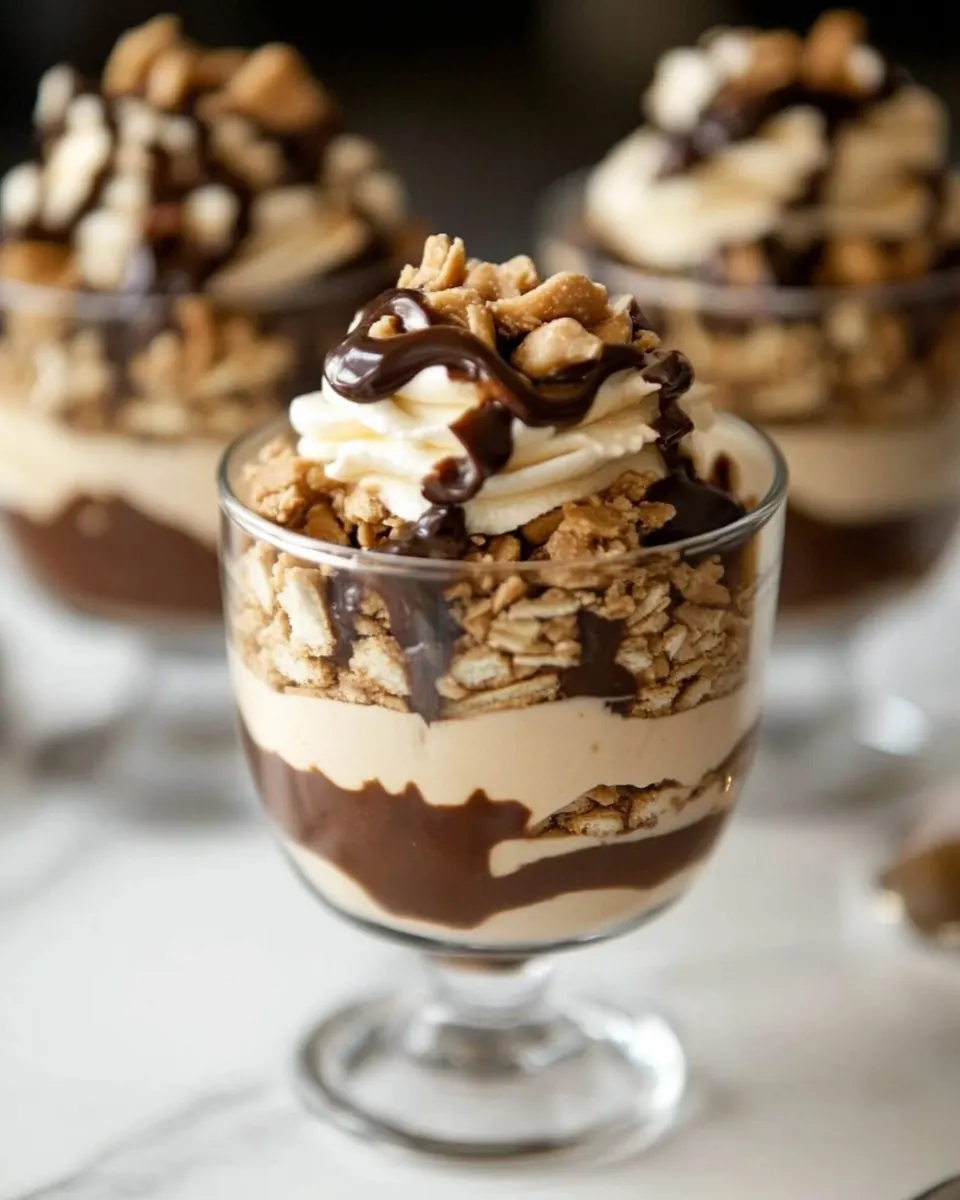 Tagalong Peanut Butter Parfaits