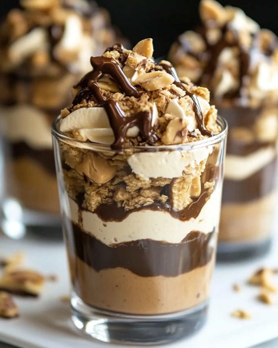 Tagalong Peanut Butter Parfaits