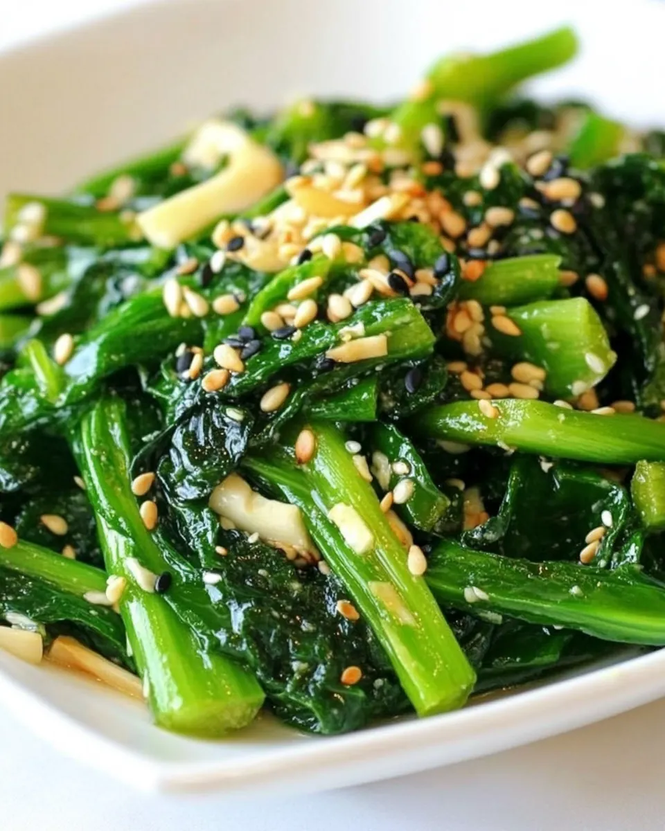 Tatsoi Salad with Sesame Ginger Dressing