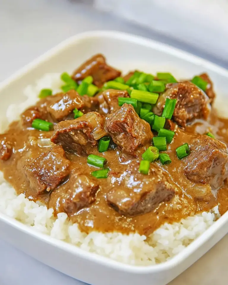 Tender Beef Tips and Gravy
