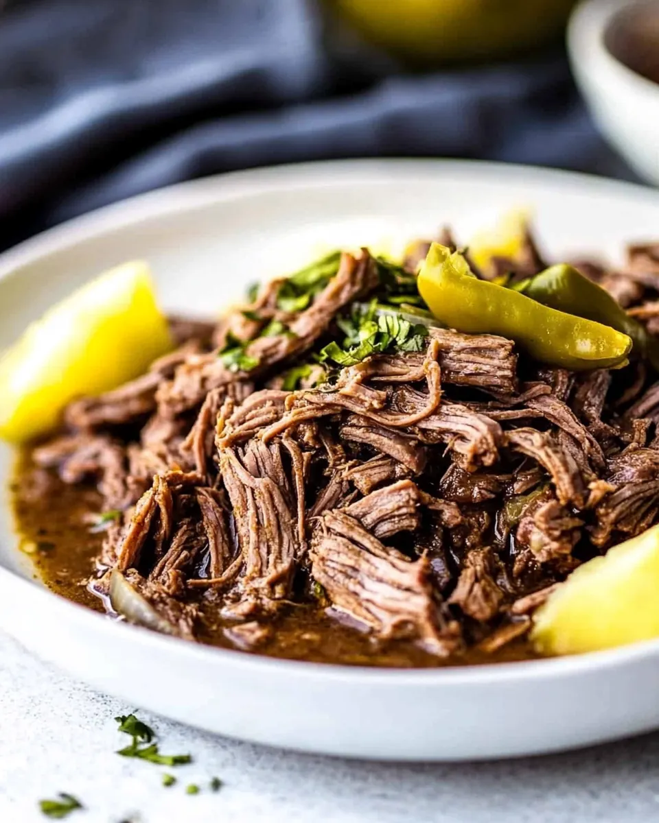 Tender Slow Cooker Italian Beef