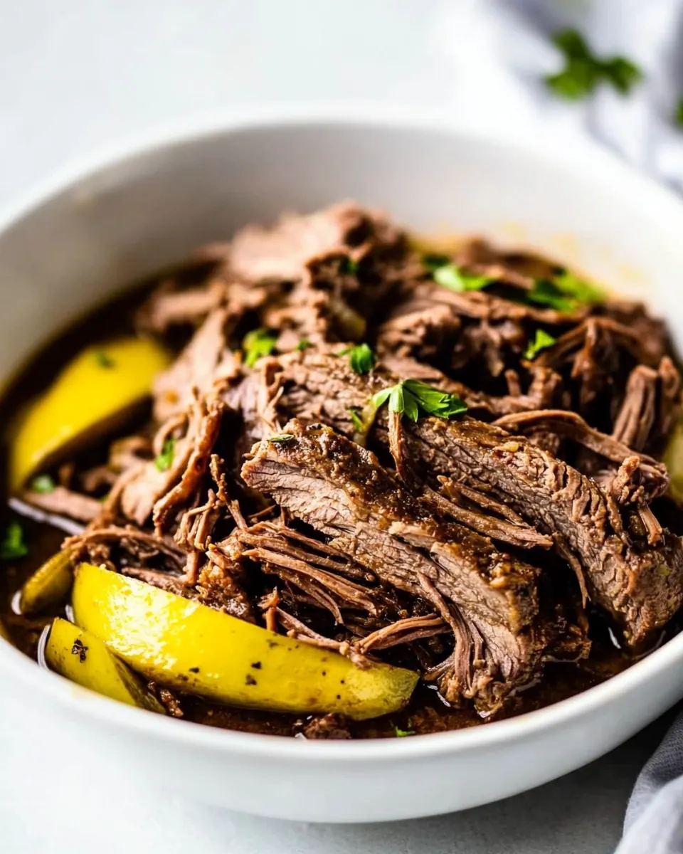 Tender Slow Cooker Italian Beef