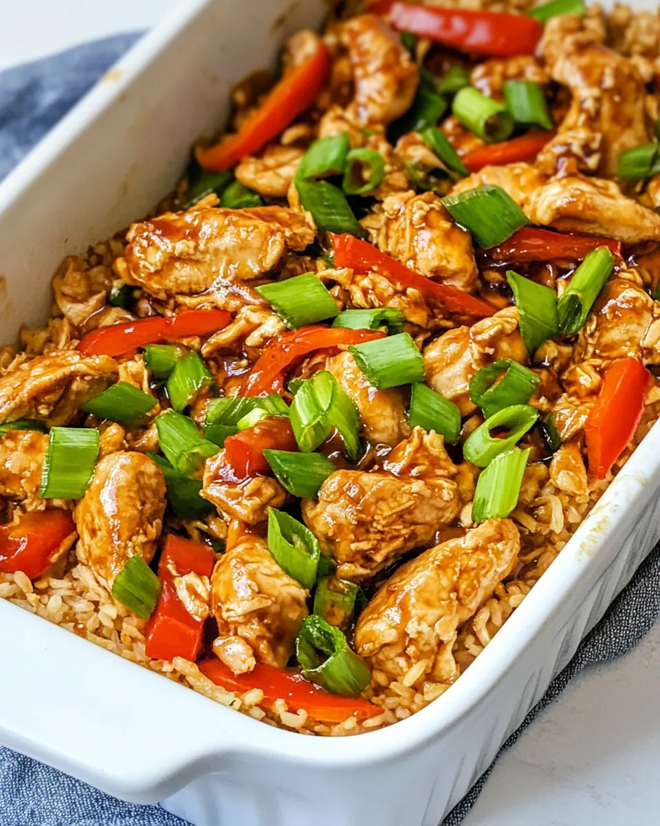 Teriyaki Chicken Casserole