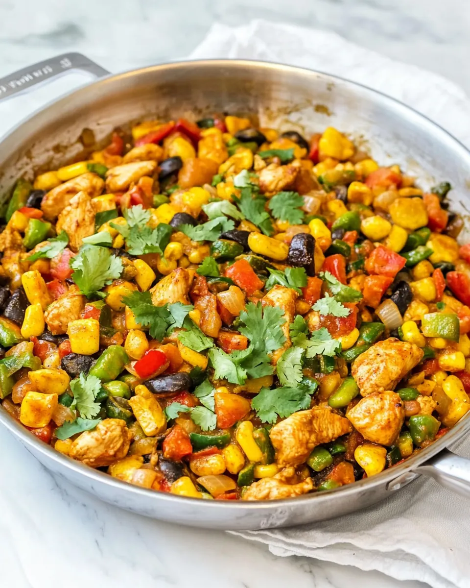Tex Mex Chicken and Vegetable Skillet