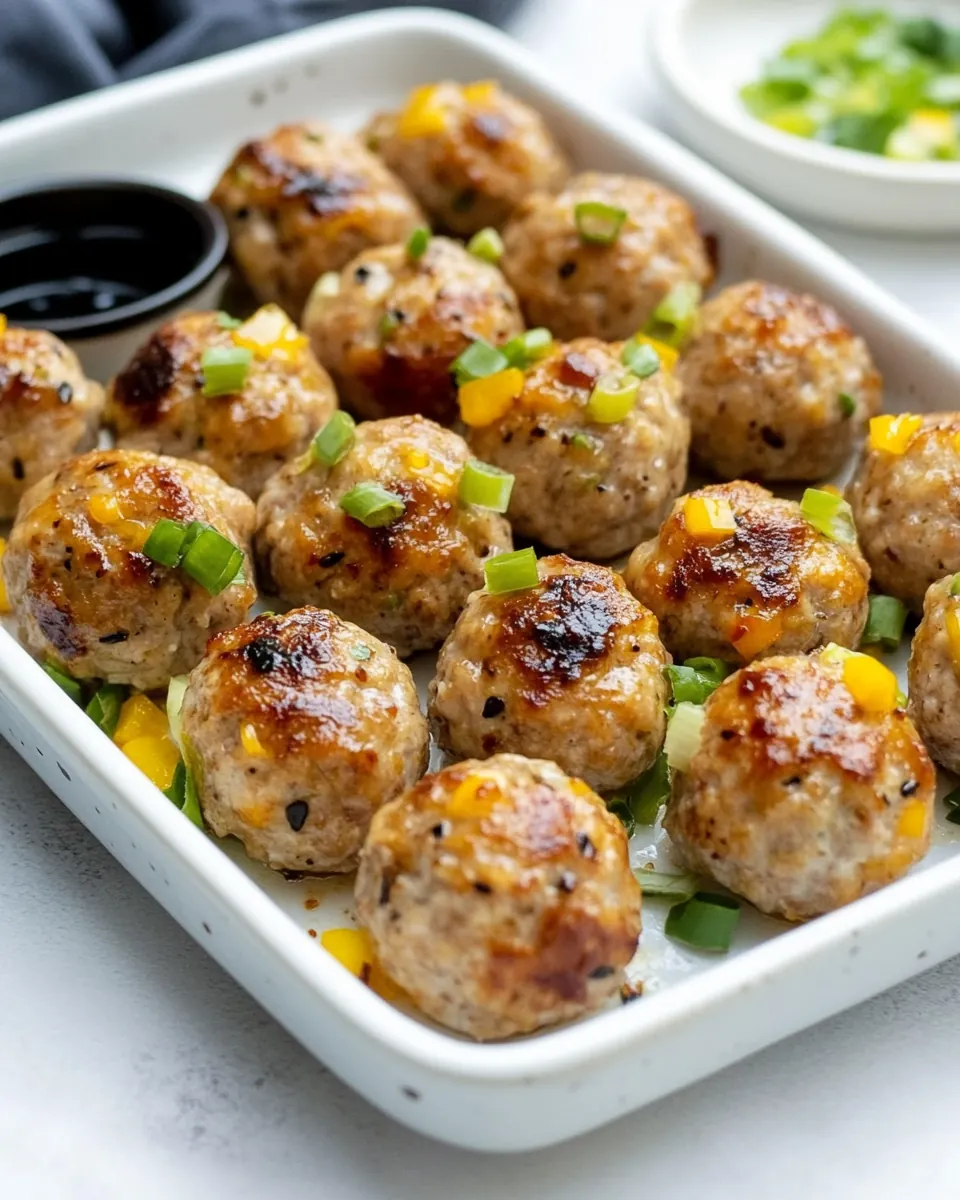Thai Baked Turkey Meatballs