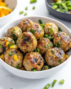 Thai Baked Turkey Meatballs