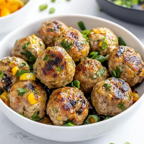 Thai Baked Turkey Meatballs