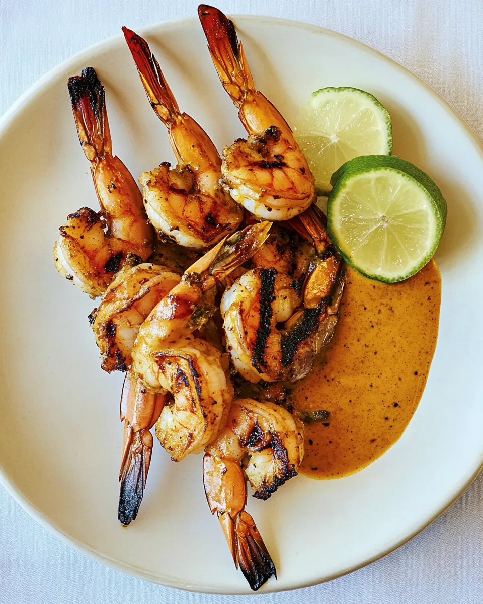 Thai Grilled Shrimp with Black Pepper Sauce
