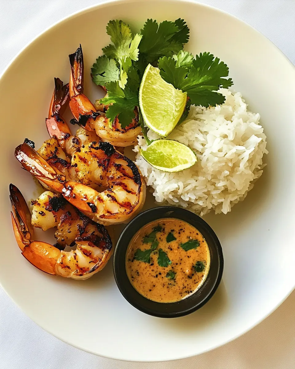 Thai Grilled Shrimp with Black Pepper Sauce