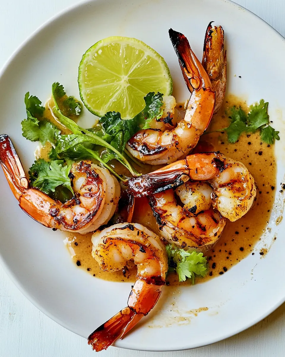 Thai Grilled Shrimp with Black Pepper Sauce