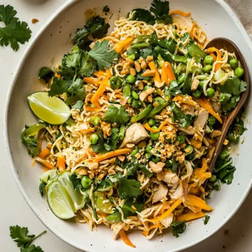 Thai Peanut Chicken Ramen Noodle Salad