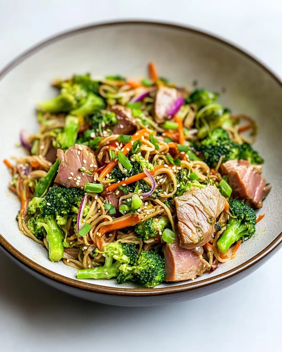 Thai Tuna and Broccoli Salad