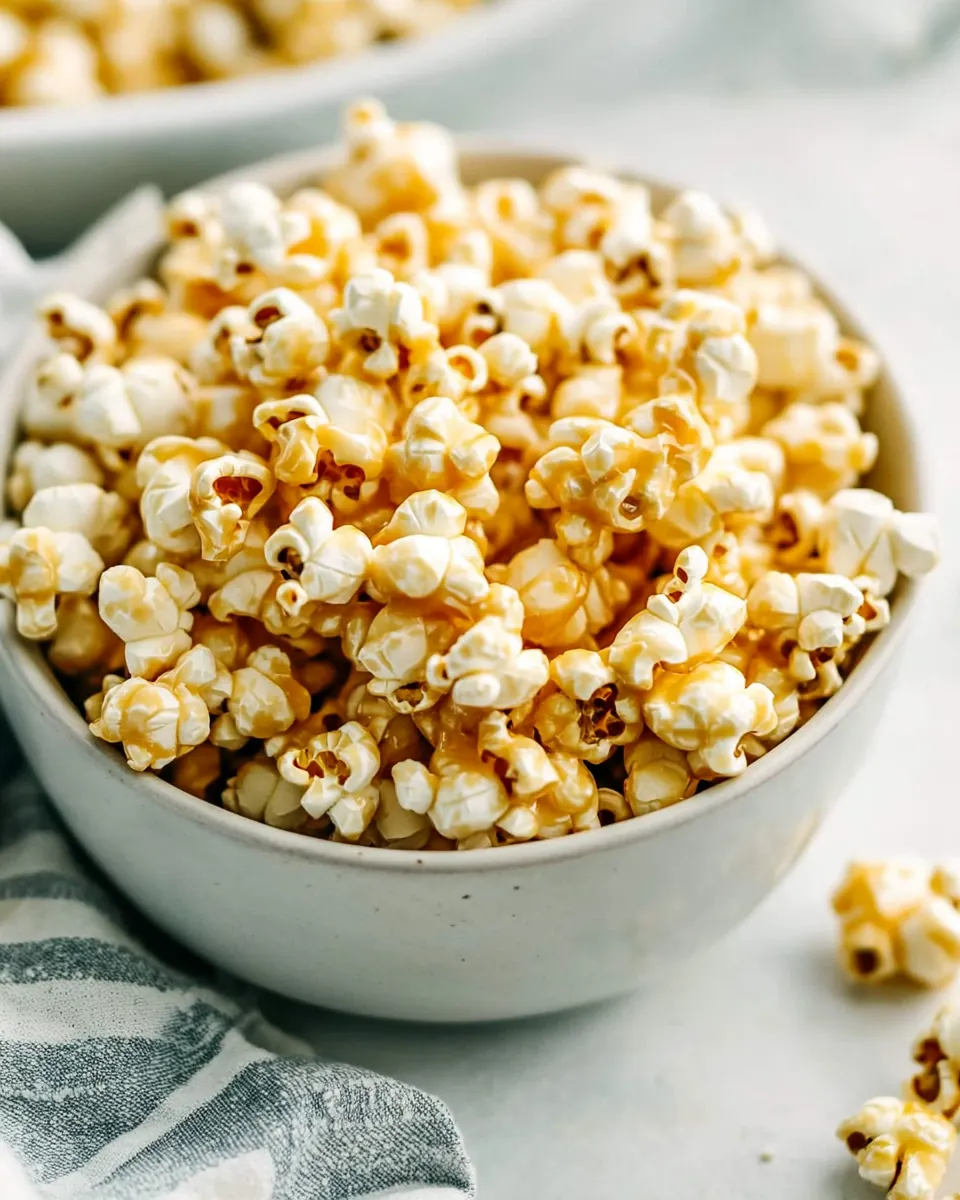 The BEST EVER Homemade Caramel Popcorn