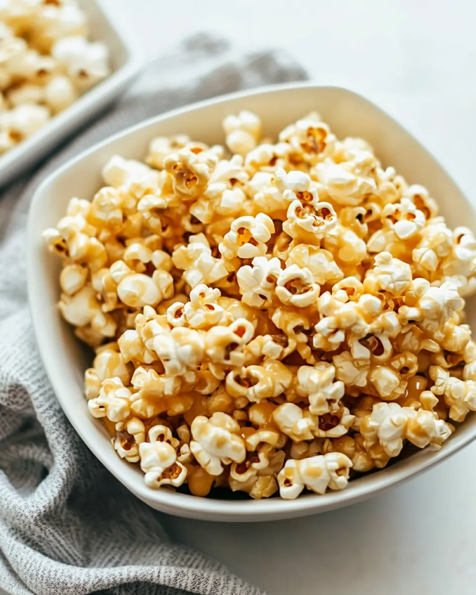 The BEST EVER Homemade Caramel Popcorn