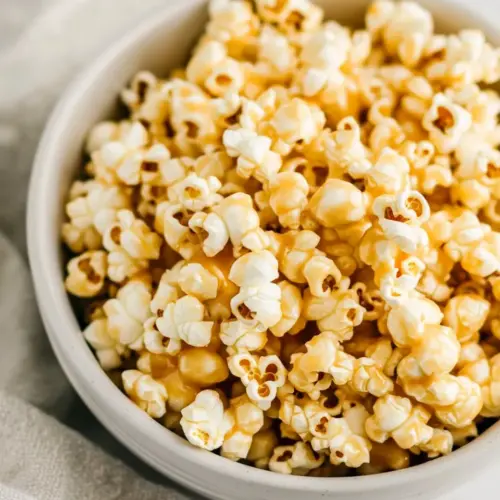 The BEST EVER Homemade Caramel Popcorn