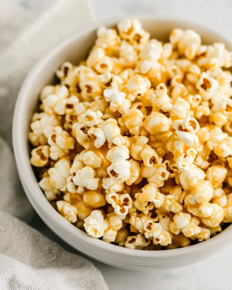 The BEST EVER Homemade Caramel Popcorn