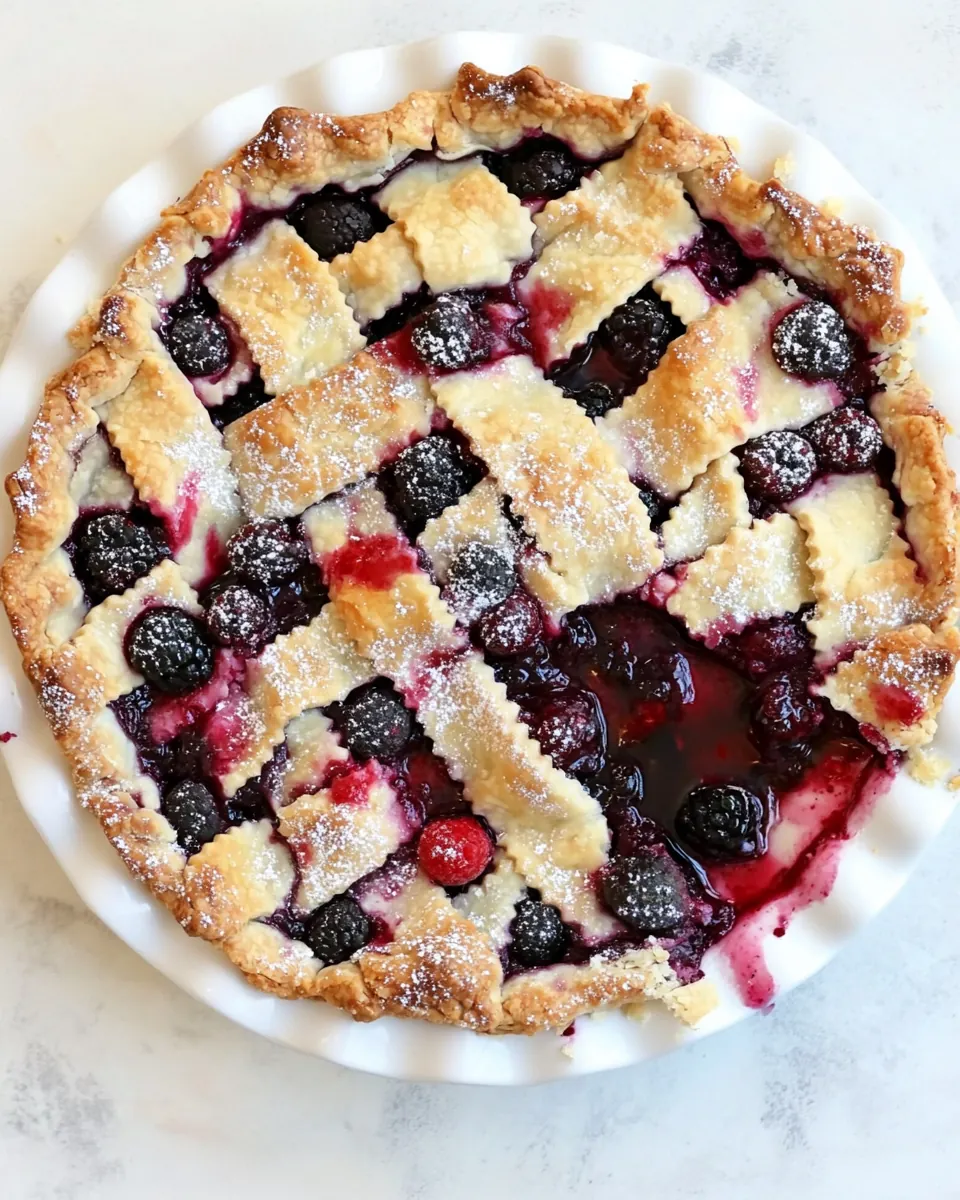 The Berry Best Four Berry Pie