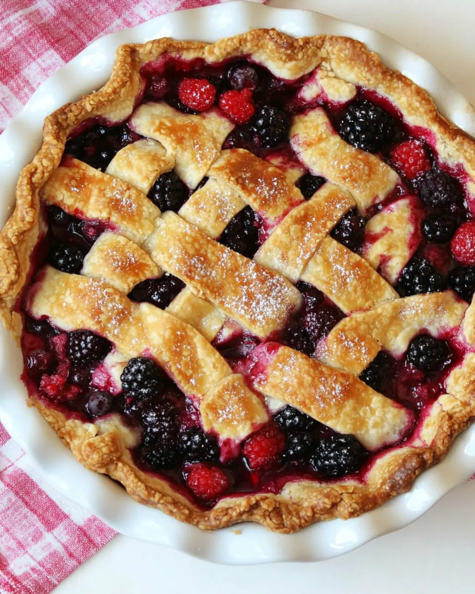 The Berry Best Four Berry Pie