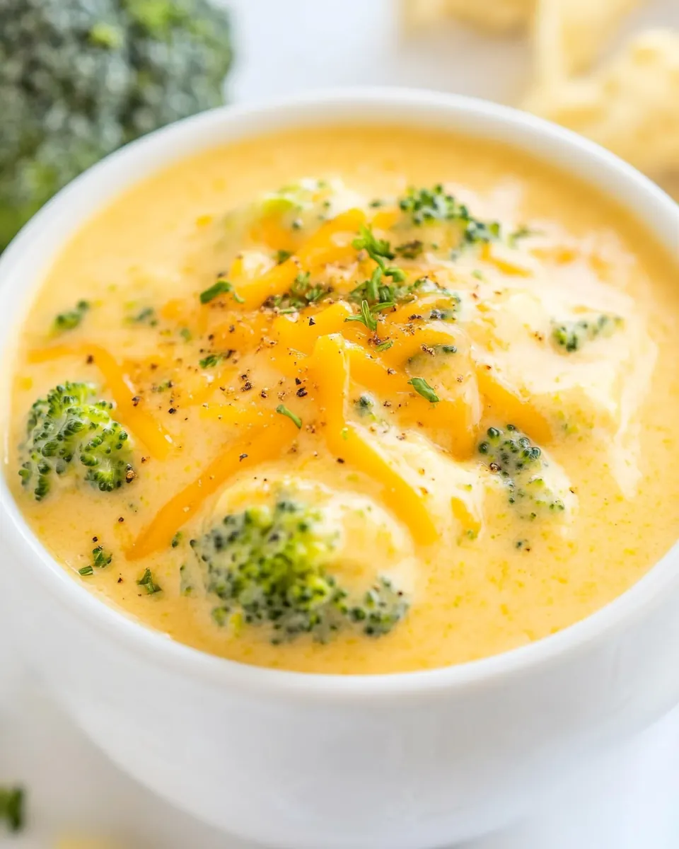 The Best Broccoli Cheese Soup