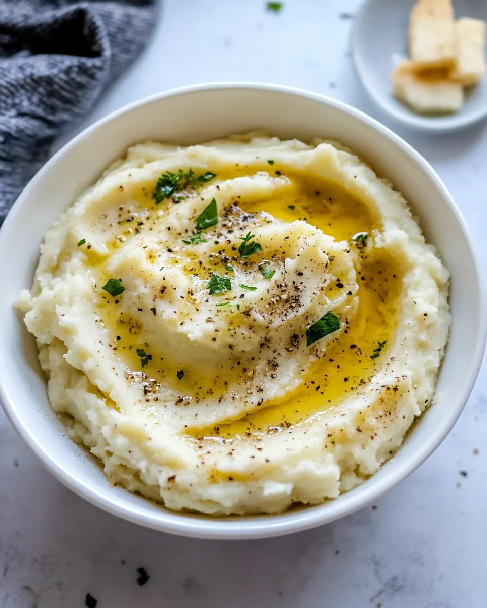 The Best Creamy Mashed Cauliflower