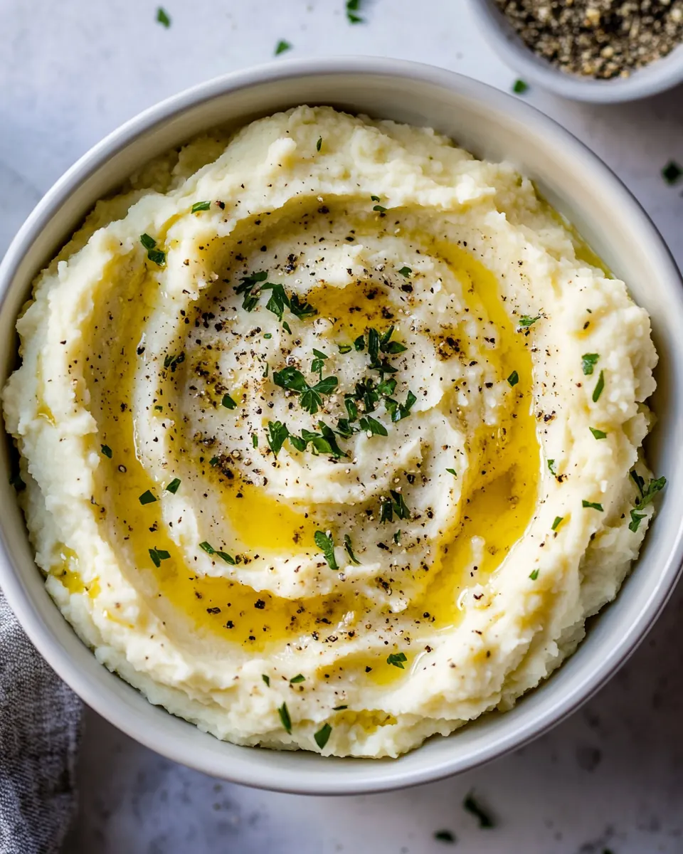The Best Creamy Mashed Cauliflower